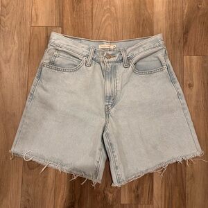 Levi's Light Wash Jean Shorts